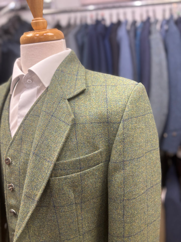 Lovat Green Kirkton Tweed 572 Crail Jacket & Waistcoat
