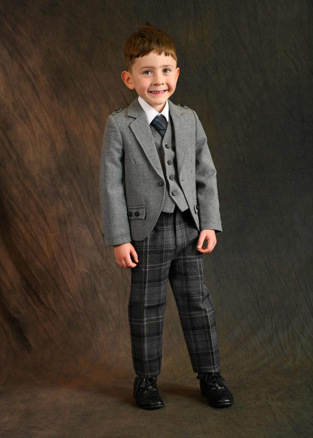 Childs Highland Granite Tartan Trews - Hire Outfit