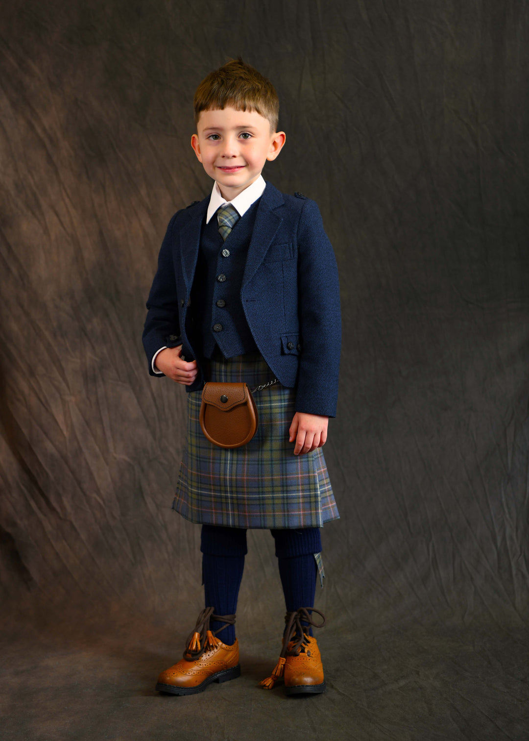 Boys Navy crail hire Outfit