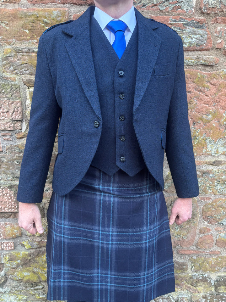 Navy Arrochar Crail Jacket & Waistcoat - discounted hire stock