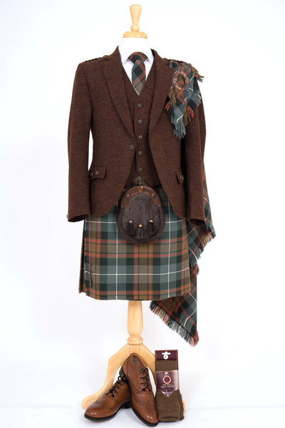 Brown tweed crail outfit