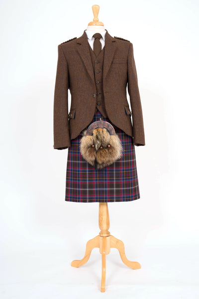 Brown tweed crail outfit