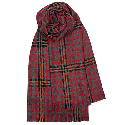 Red Rose Luxury Fine Wool Stole from Anderson Kilts Dumfries