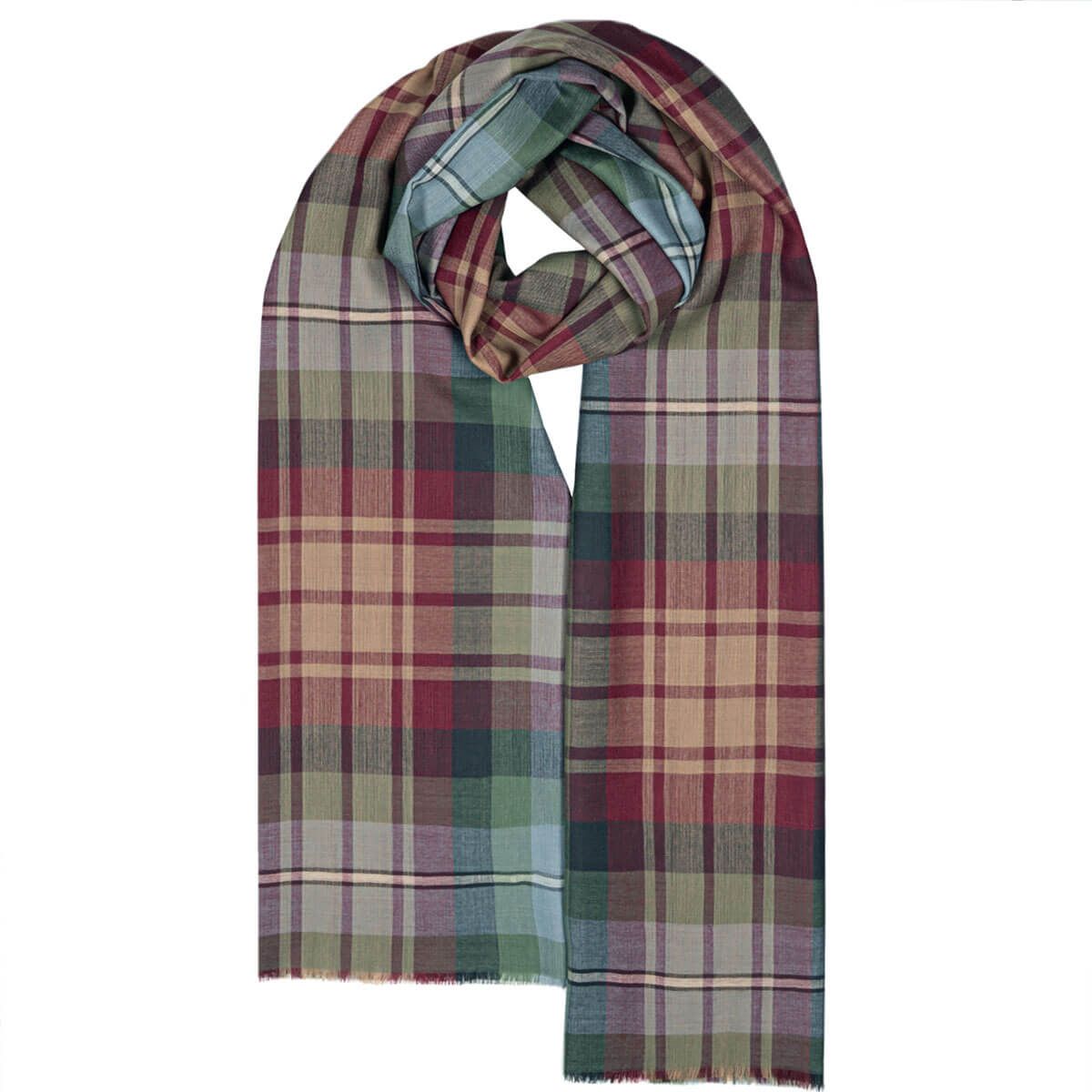 Auld Scotland tartan Extra fine merino stole – Anderson Kilts