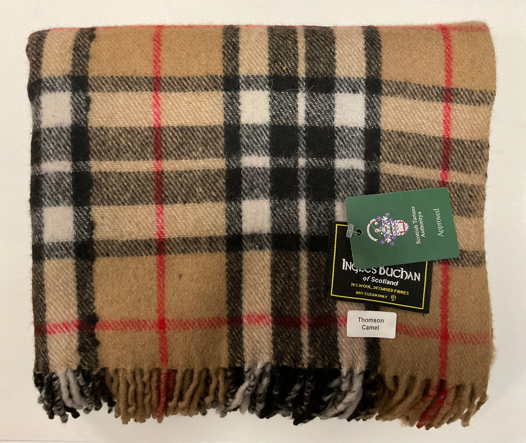 Thomson Camel tartan rug