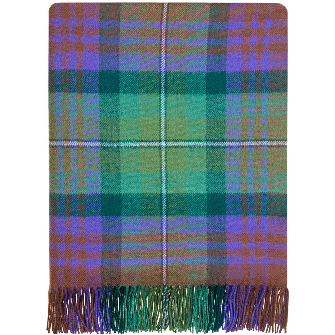 Isle of Skye tartan lambswool tartan blanket