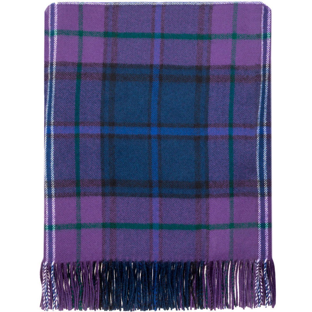 Scotland Forever tartan lambswool blanket