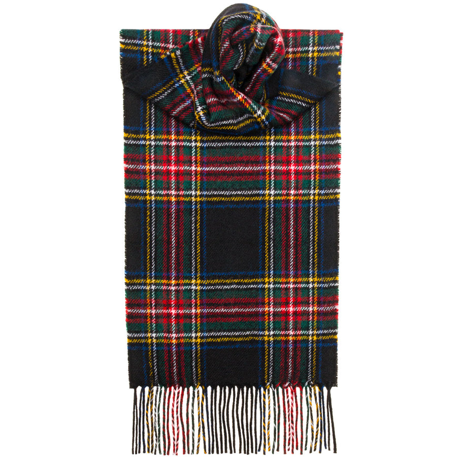 Stewart Black Modern Tartan Scarf - Anderson Kilts