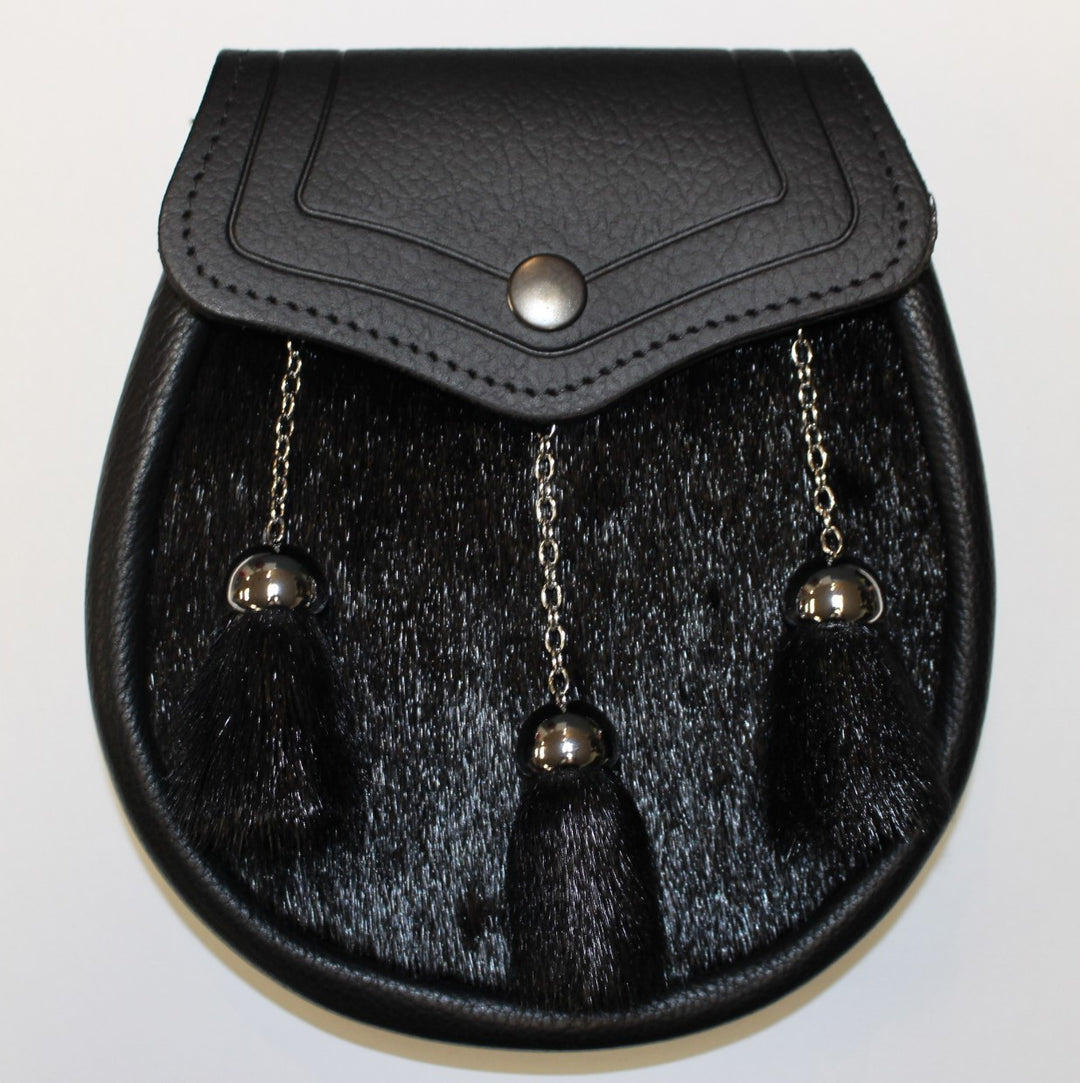 Black Semi Dress Sporran SH-EP - Anderson Kilts