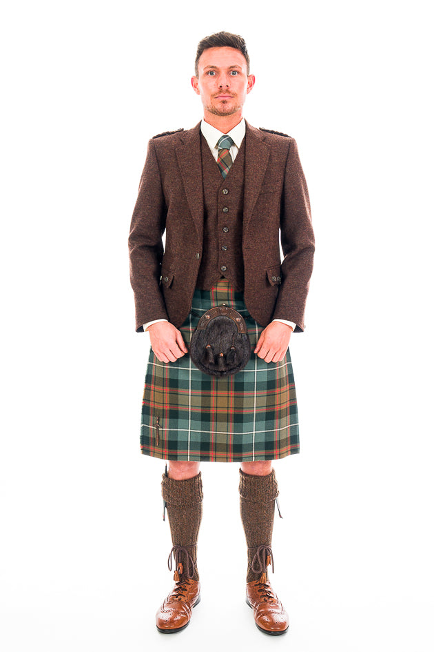 Weathered MacRae tartan - men and boys kilts and mens tartan trews to hire