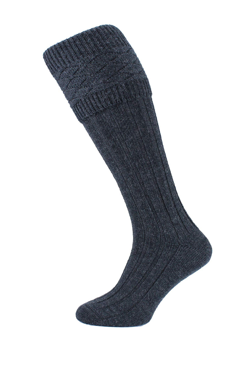 Kilt Socks - Charcoal Grey