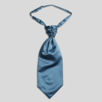 Airforce blue ruche cravat