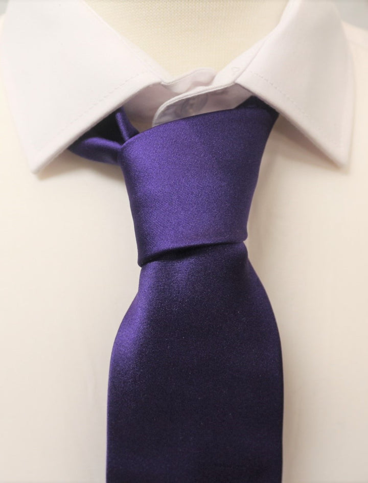 Purple Satin Tie - Anderson Kilts