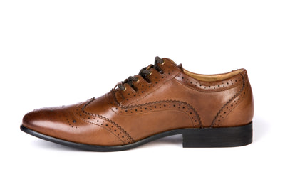 Norwood Brown Leather Day/Ghillie Brogue - Anderson Kilts
