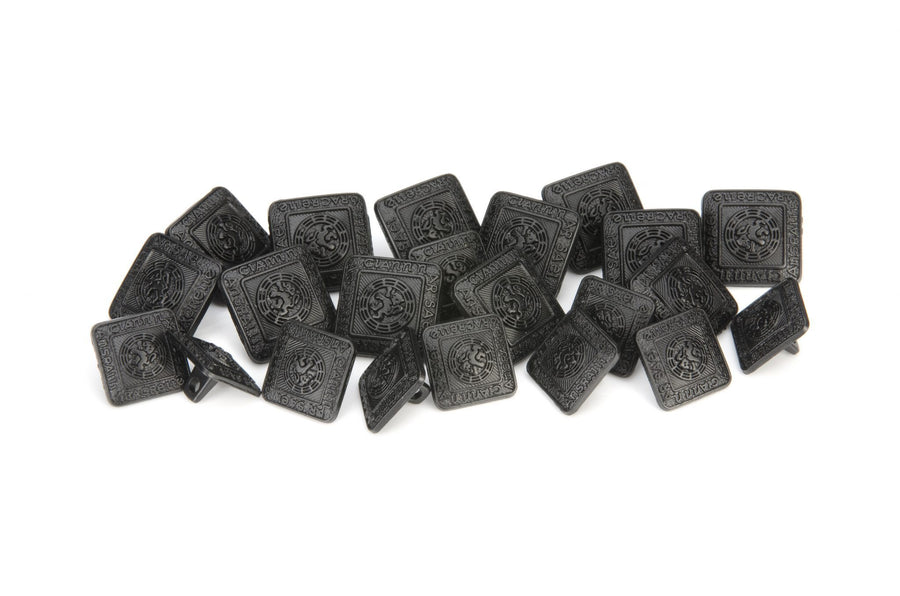 Matt Black Celtic Buttons - Anderson Kilts