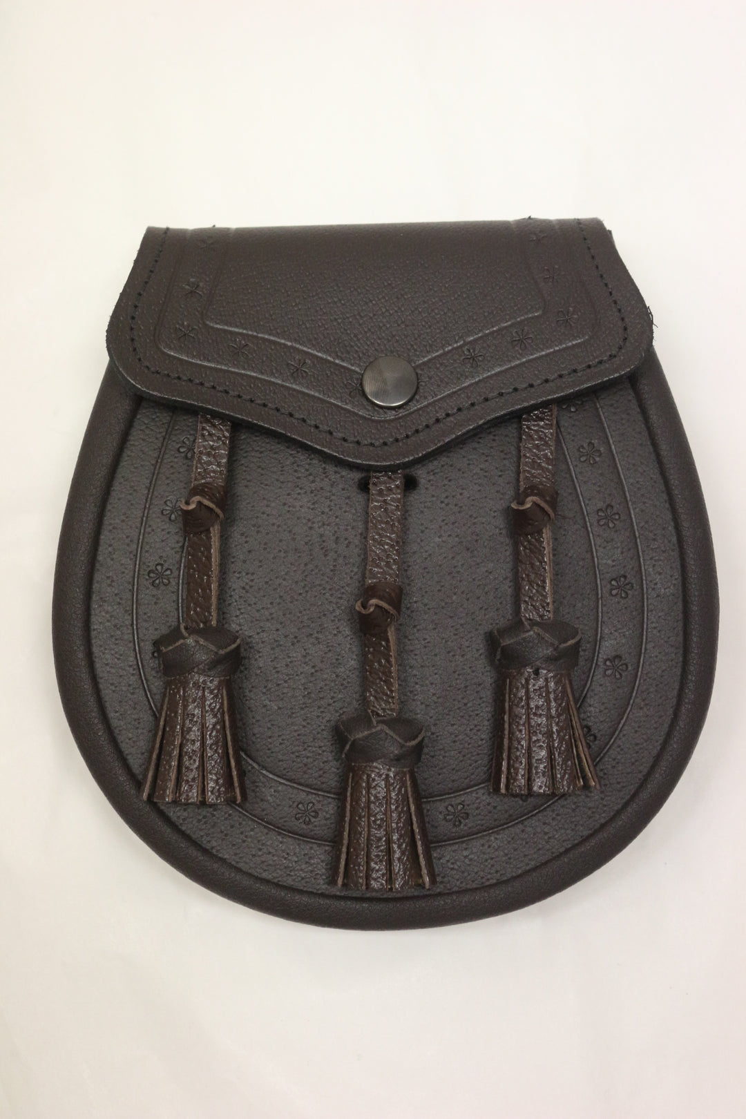 STM Dark brown Leather Day Sporran - Anderson Kilts