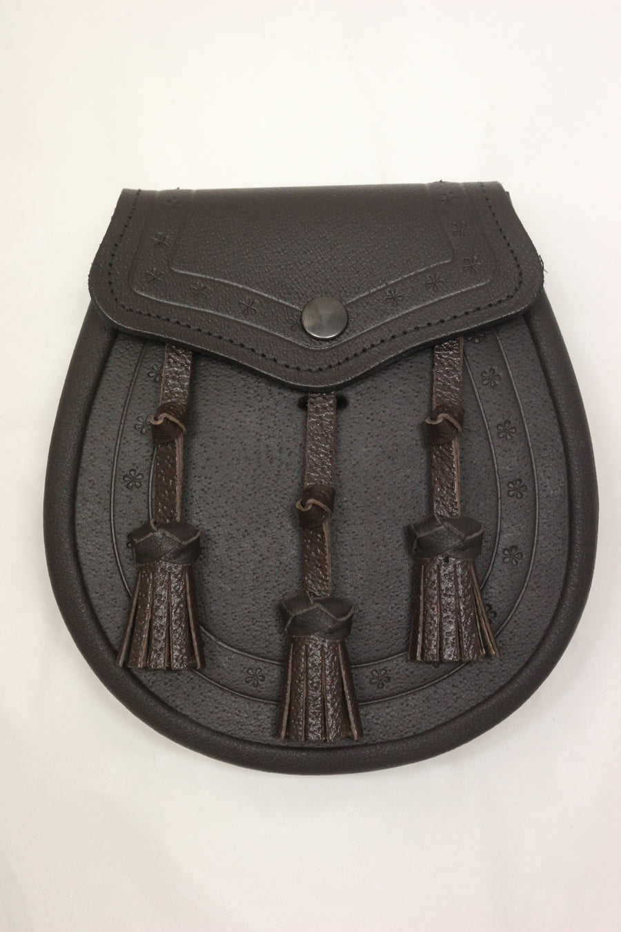 STM Dark brown Leather Day Sporran - Anderson Kilts