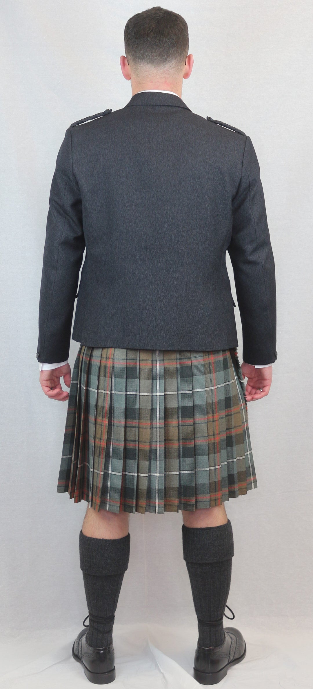 Deluxe Dark Grey Arrochar Crail Jacket - Anderson Kilts