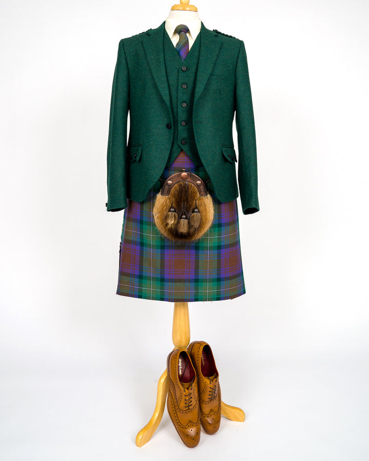 Dark green tweed crail outfit