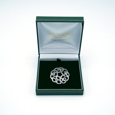 Celtic design sash brooch