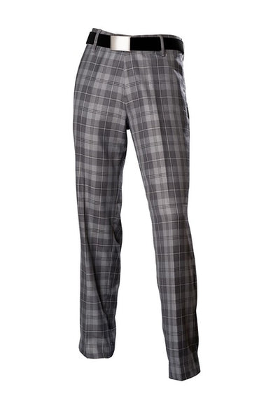 Mens black 2025 tartan trousers