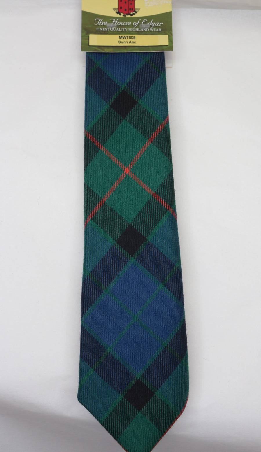 Gunn Ancient Tartan Tie - House of Edgar weavers - Anderson Kilts