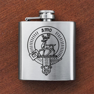 Engraved 6 oz Flask - Clan Crest - Anderson Kilts