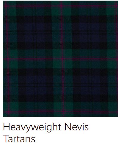HOE heavyweight Nevis range of tartans