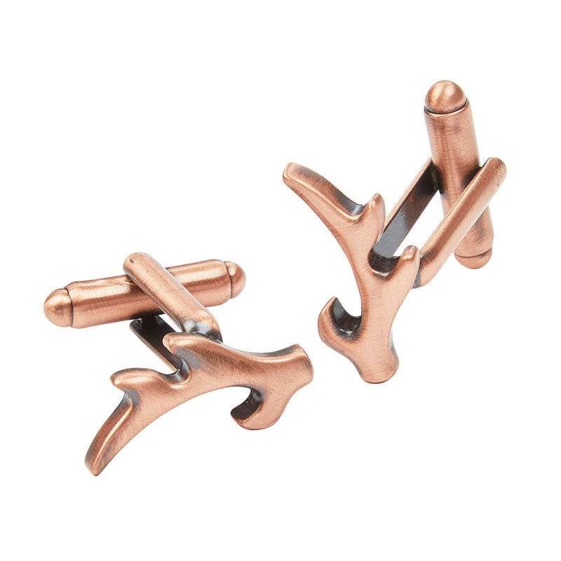 Copper Antler Cufflinks - KCL47C