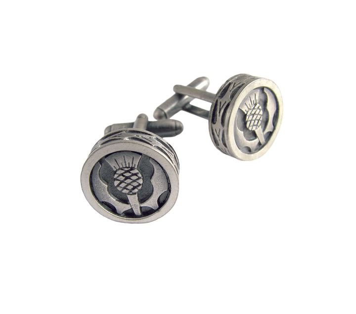 Round Thistle Cufflinks - Anderson Kilts