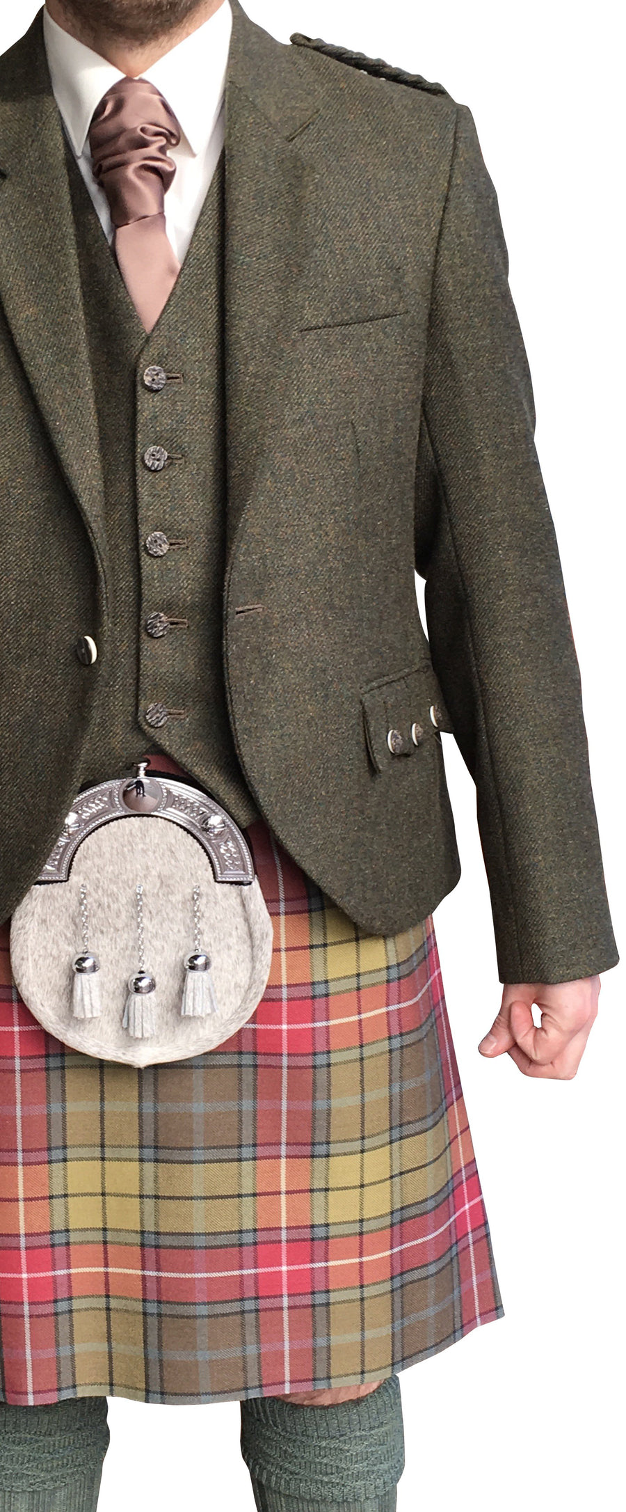 Kirkton Tweed Crail Jacket & Vest - Anderson Kilts