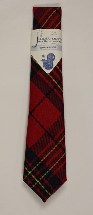 Leslie Red Modern Tartan Tie - Anderson Kilts