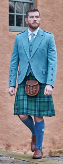 Lovat blue Crail Jacket & waistcoat - Clunie range