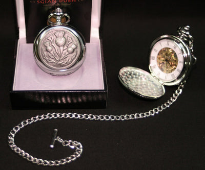 Thistle Mechanical Pocket Watch - PW102M - Anderson Kilts