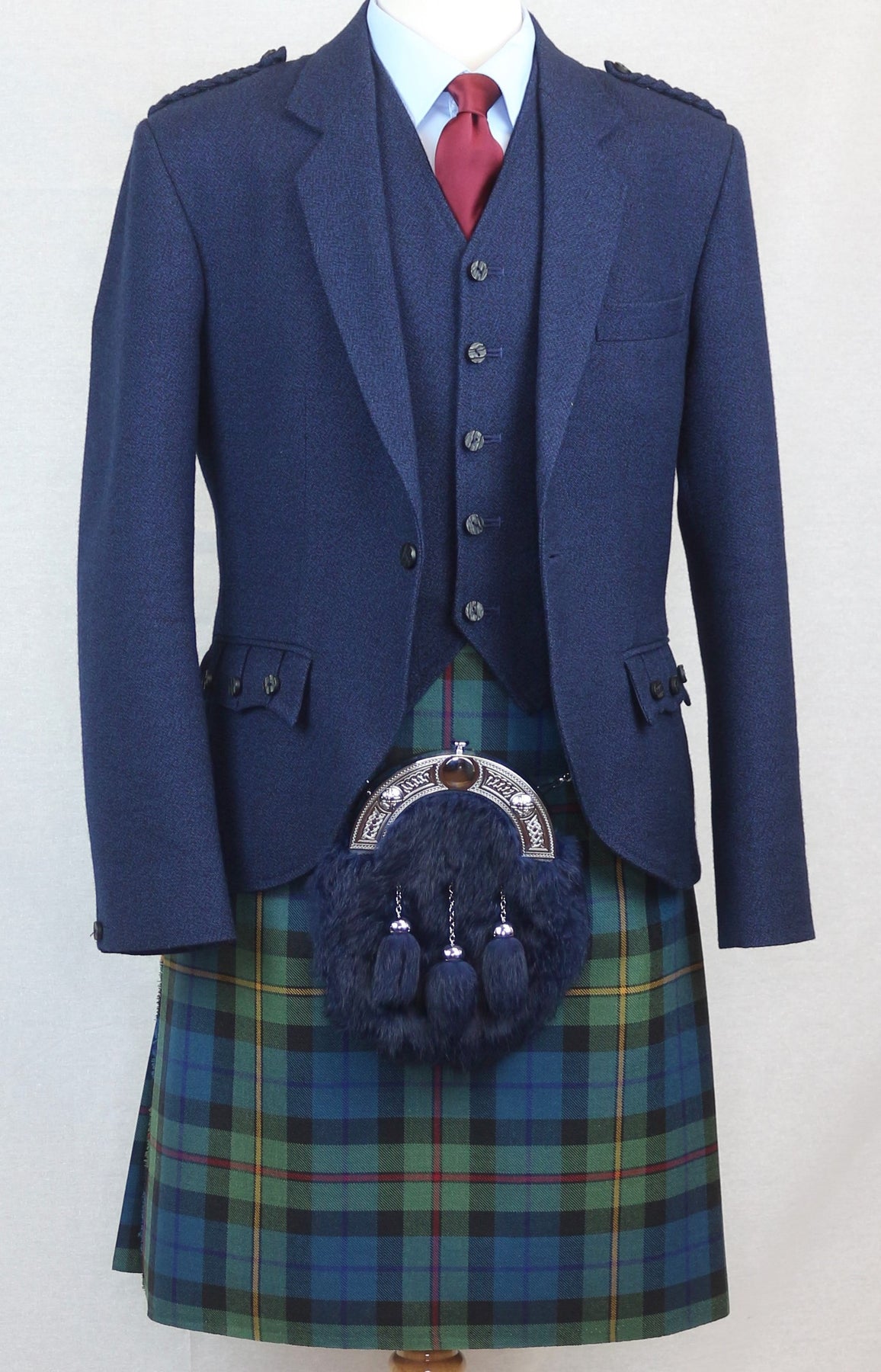 Navy Arrochar tweed Outfit – Anderson Kilts