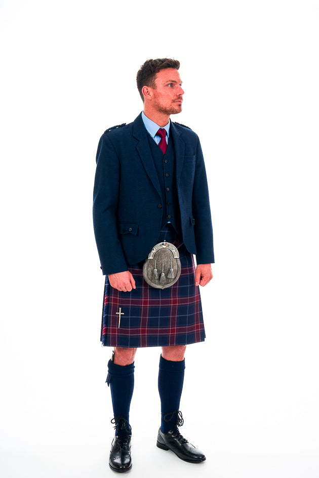 Modern Queen of the South tartan - men and boys kilts and mens trews to hire