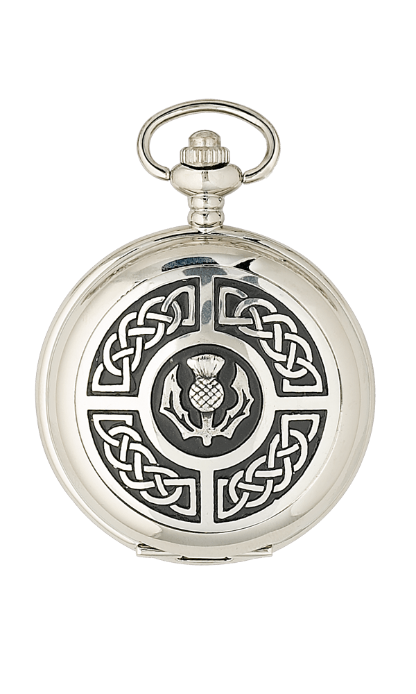 Celtic Thistle Quartz Pocket Watch - PW103Q - Anderson Kilts