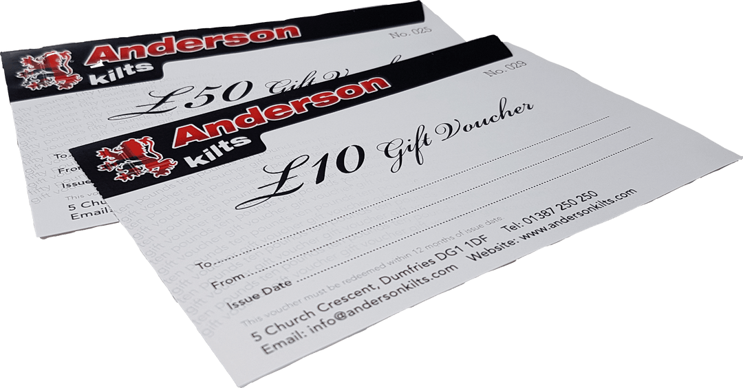 £10 Gift Voucher - Anderson Kilts