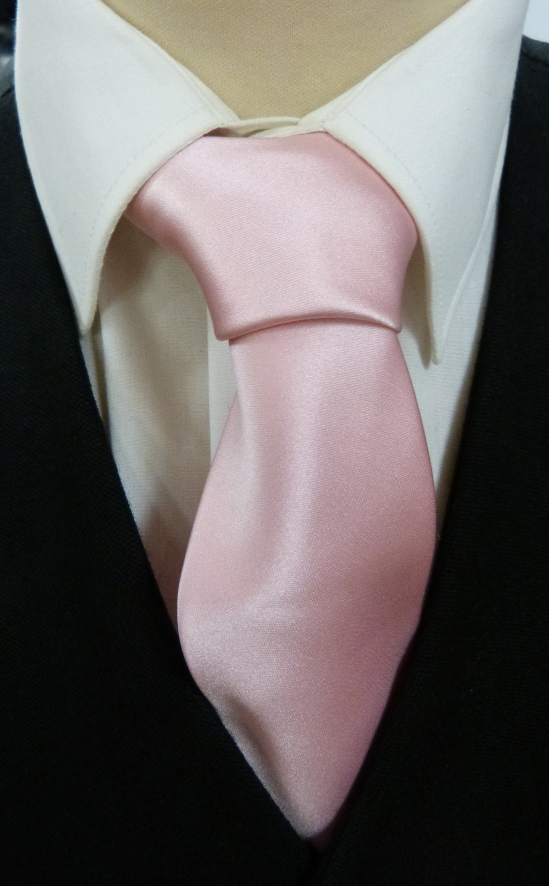 Mens Pink Satin Tie - Anderson Kilts