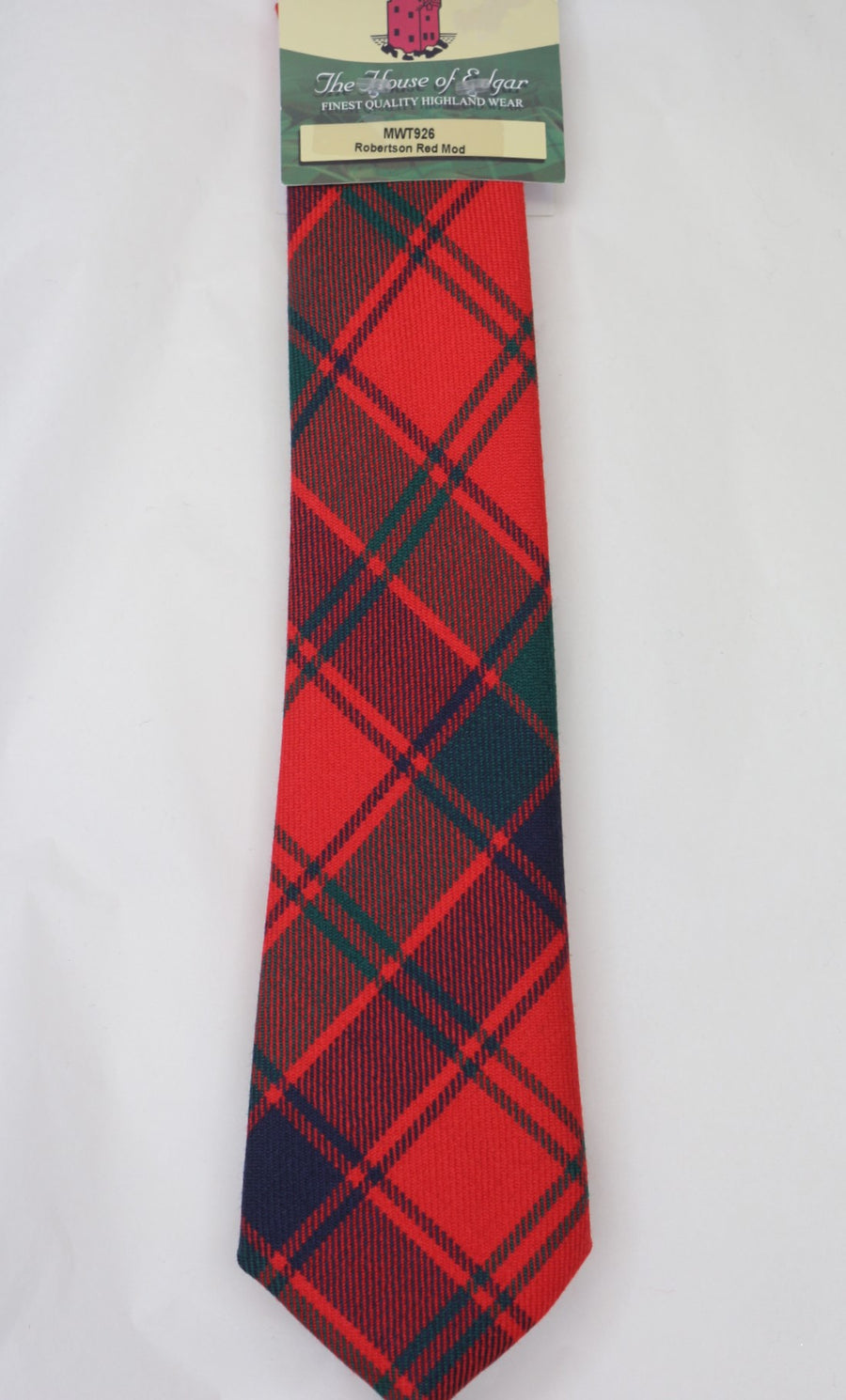Robertson Modern Red Tartan Tie - Anderson Kilts