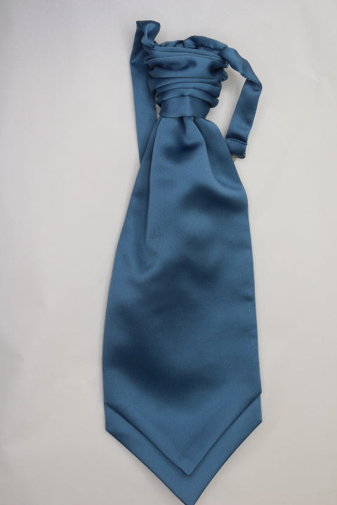 Airforce blue ruche cravat - Anderson Kilts