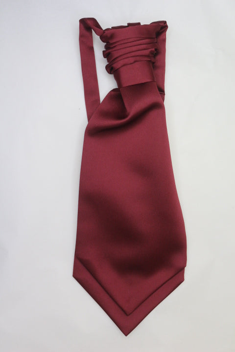 Burgundy Ruche Cravat - Anderson Kilts