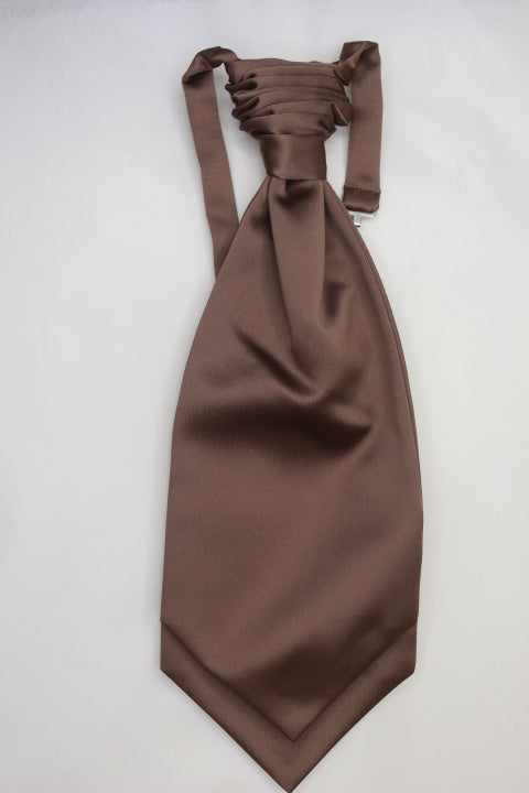Mid brown Ruche Cravat - Anderson Kilts