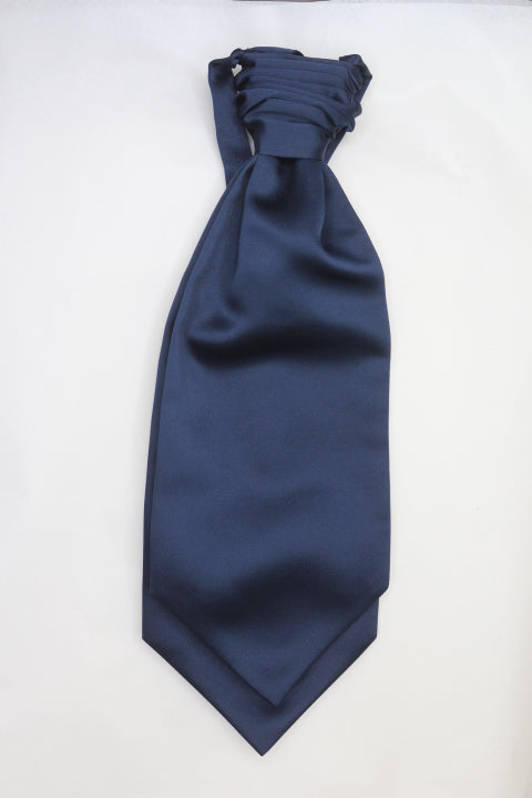 Navy Ruche Cravat - Anderson Kilts