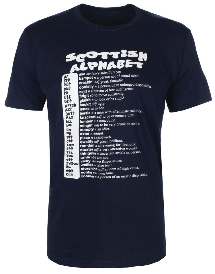 Scotland Alphabet T-shirt