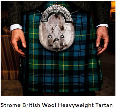 Lochcarron heavyweight strome clan tartans