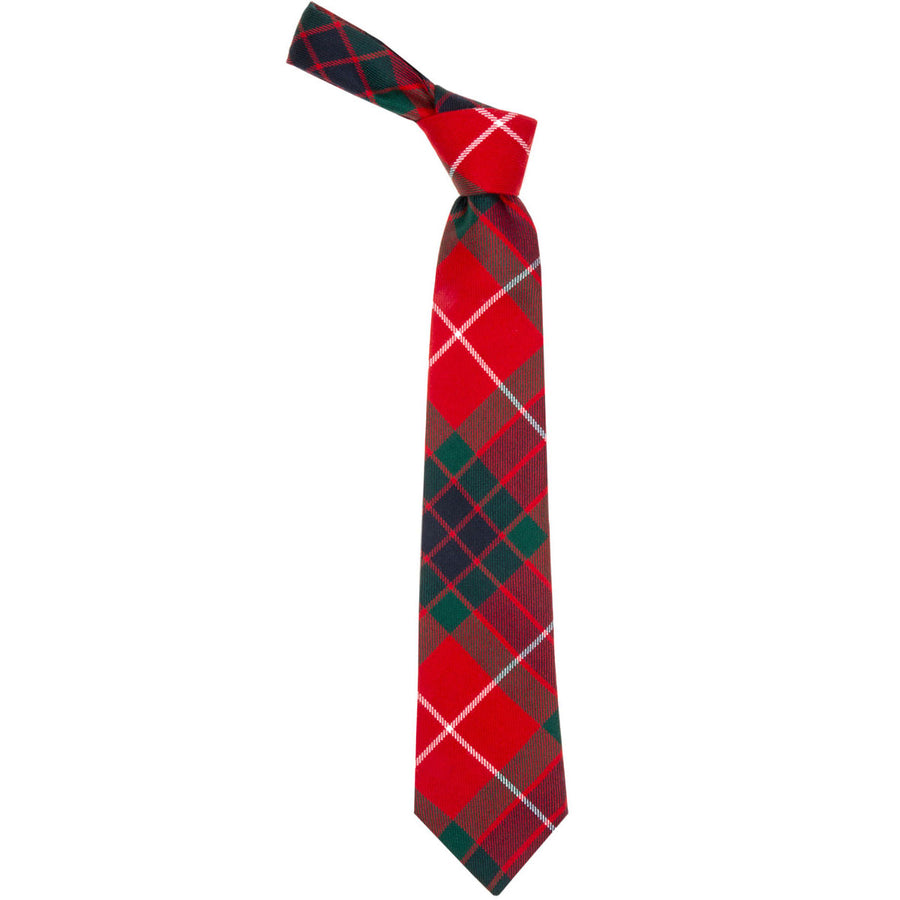 Fraser Red Modern Tartan Tie