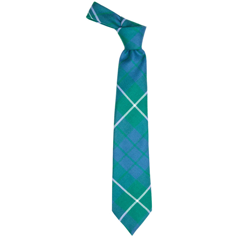 Hamilton Green Ancient Tartan Tie from Anderson Kilts