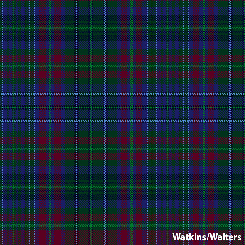 8 Yard Hand Made Kilt - Welsh Surname Tartans - Anderson Kilts