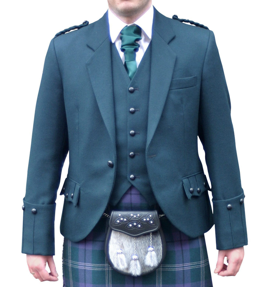 Green Argyll Jacket & Vest - Anderson Kilts